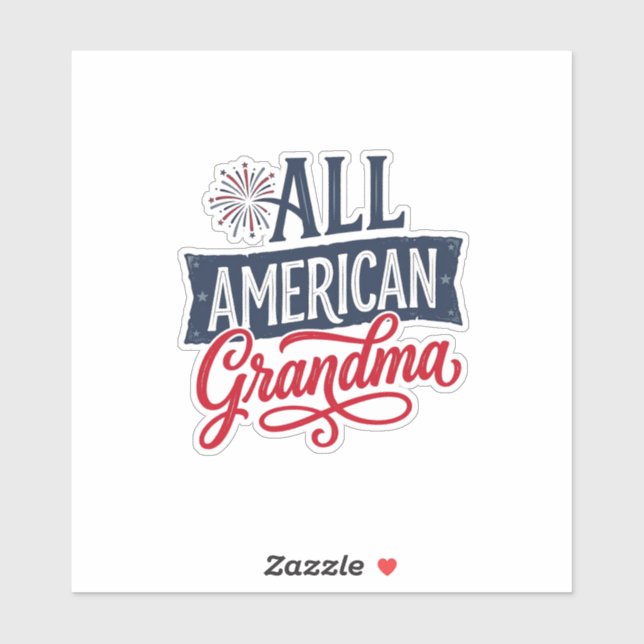 All American Grandma Patriotic Firework Design_1 (Sheet)