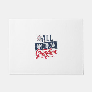 All American Grandma Patriotic Firework Design_1 Doormat