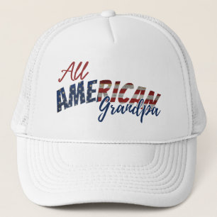 ALL AMERICAN GRANDPA TRUCKER HAT