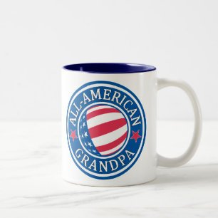 All-American Grandpa Two-Tone Coffee Mug
