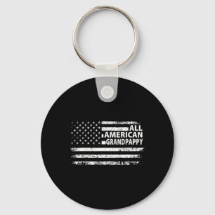 All American Grandpappy 4th Of July Usa Independen Key Ring