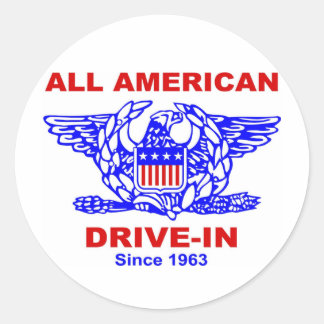 All American HAMBURGER Drive IN of Massapequa Classic Round Sticker
