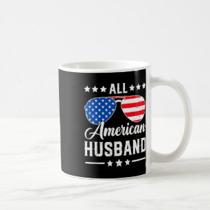 All American Husnd 4th Of July Patriotic Usa Match Coffee Mug