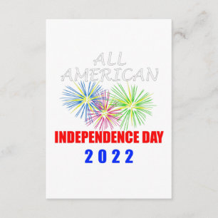 All American Independence Day 2022 Enclosure Card