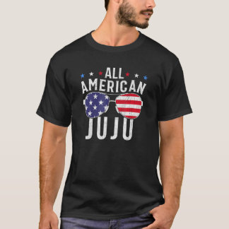 All American Juju USA Flag Sunglasses 4th Of July  T-Shirt
