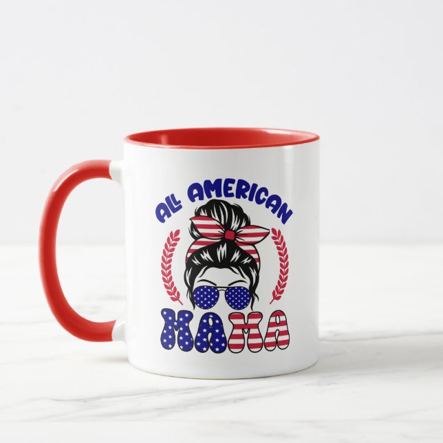 All American Mama  Mug (Left)