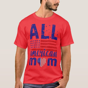 All american MOM US flag sunglasses for matching 4 T-Shirt