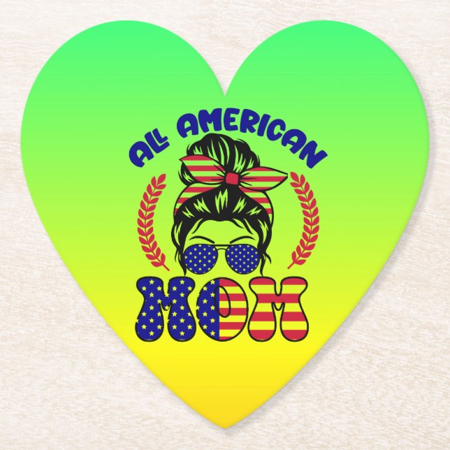 All American Mum-32169 Paper Coaster (Front)