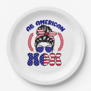 All American Mum-32169 Paper Plate