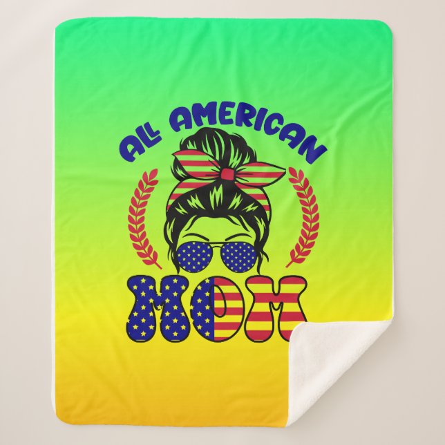 All American Mum-32169 Sherpa Blanket (Front)