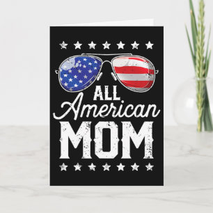 All American Mum 4th Of July Mother's Day Sungles  Card