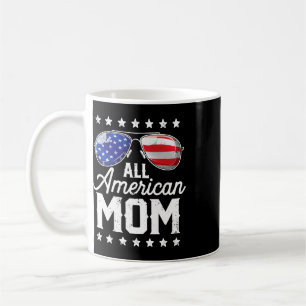 All American Mum 4th Of July Mother's Day Sungles Coffee Mug