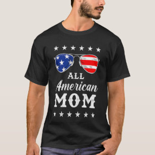 All American Mum Us Flag Sunglasses For Matching 4 T-Shirt