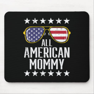 All American Mummy 4th Of July Memorial Day Matchi Mouse Pad
