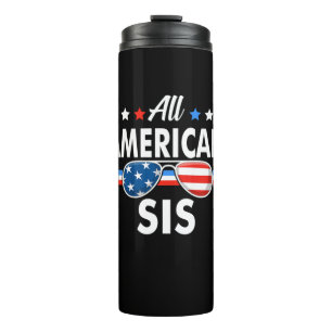 All American Niche Sis of July Family Matching Thermal Tumbler