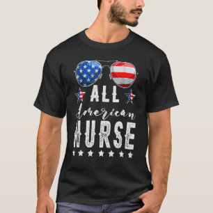 All American Nurse 4th Of July Sunglasses Family 2 T-Shirt