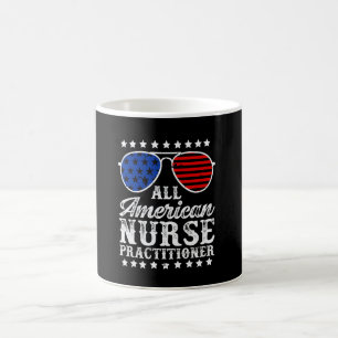 All American Nurse Practitioner 4th of July USA Re Coffee Mug
