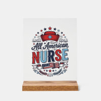 All American Nurse Vintage Patriotic Shirt Design_