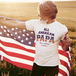 All American Papa Patriotic 4th of July T-Shirt