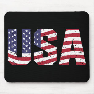 “All American” Patriotic USA Logo Mouse Pad