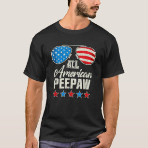 All American Peepaw 4th Of July Family Matching Su T-Shirt