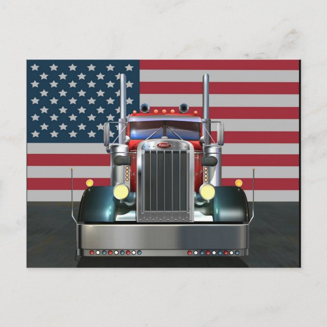 All American Peterbilt Postcard (Front)