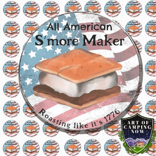 All American S’more Maker Classic Round Sticker