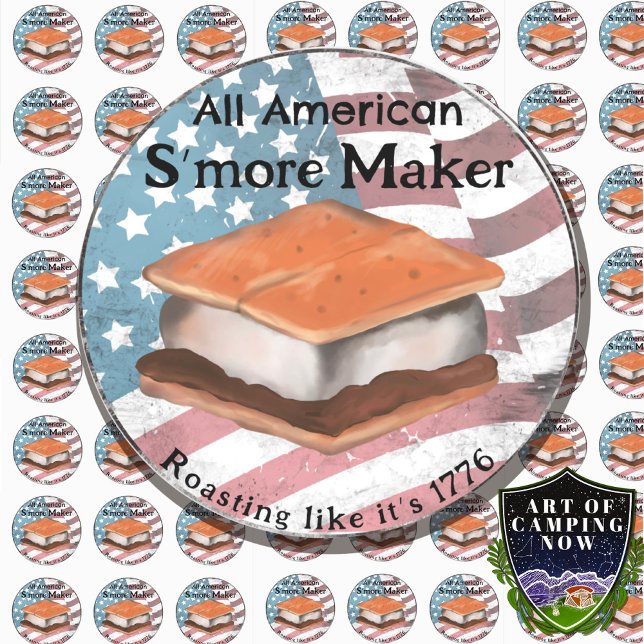 All American S’more Maker  Classic Round Sticker (Creator Uploaded)
