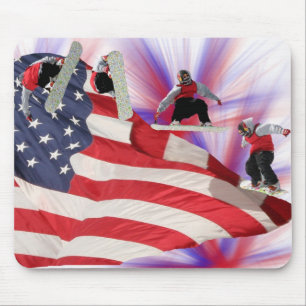 All American Snowboard Mousepad