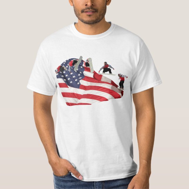 All-American Snowboarder T-Shirt (Front)