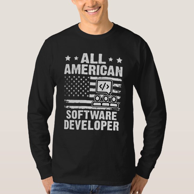 All American Software Developer T-Shirt (Front)