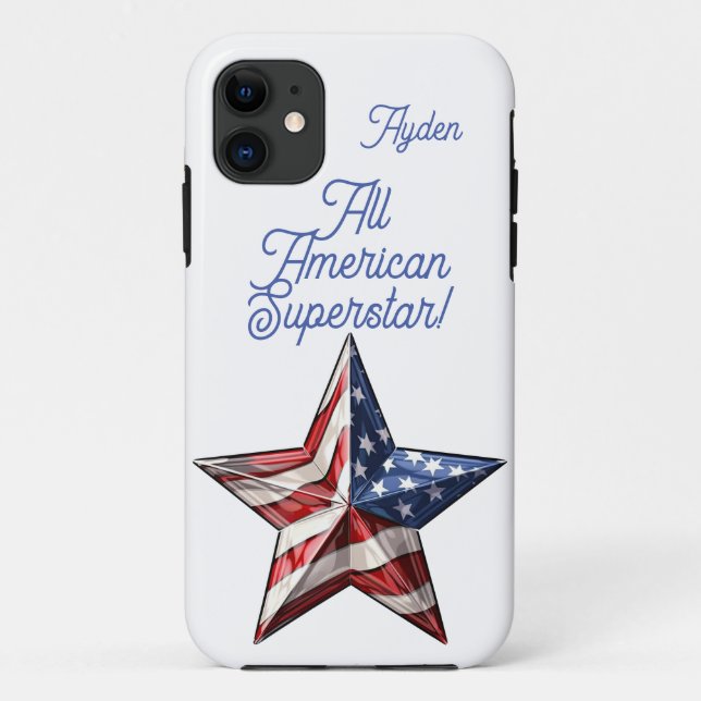 All American Superstar Customisable  Case-Mate iPhone Case (Back)