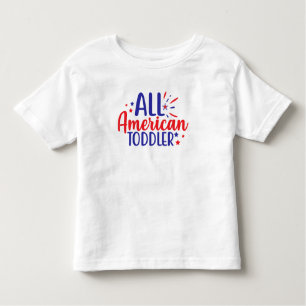 All American Toddler 4th July T-Shirt for Kids