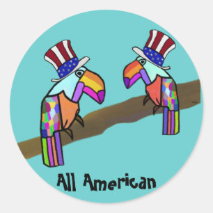 All American Toucan Stickers