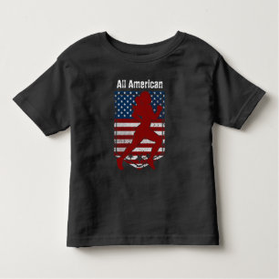 All-American Track & Field Vintage Distressed Toddler T-Shirt