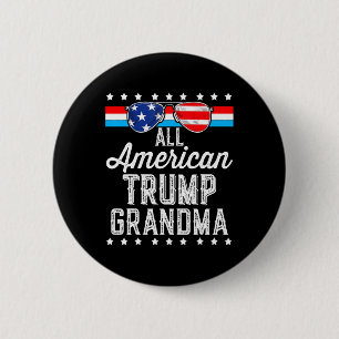 All American Trump Grandma American Flag Sungles T 6 Cm Round Badge