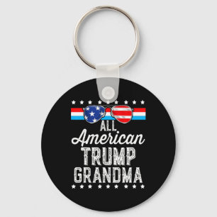 All American Trump Grandma American Flag Sungles T Key Ring