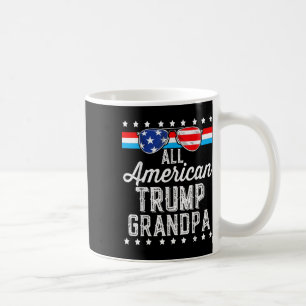 All American Trump Grandpa American Flag Sungles T Coffee Mug