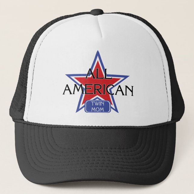 All American Twin Mum Trucker Hat (Front)