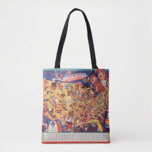 All-American Vintage Football Map Tote Bag