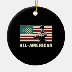 All-American Welder Ceramic Ornament