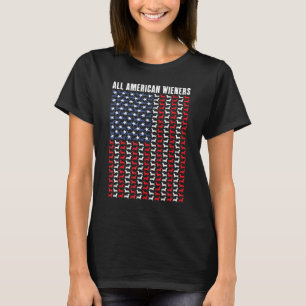 All American Wieners - Dachshunds Weenie Dog T-Shirt