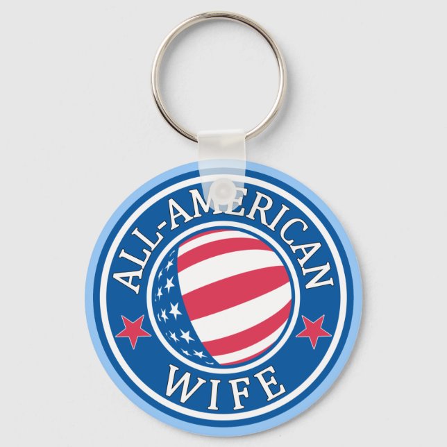 All-American Wife Key Ring (Front)