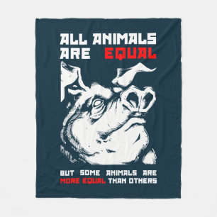 All animals are equal 1 fleece blanket