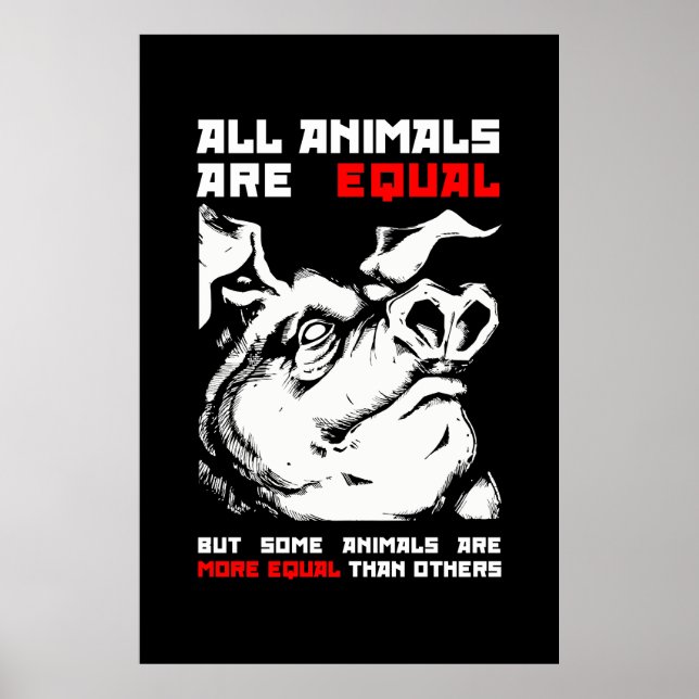 All animals are equal 1 poster (Front)