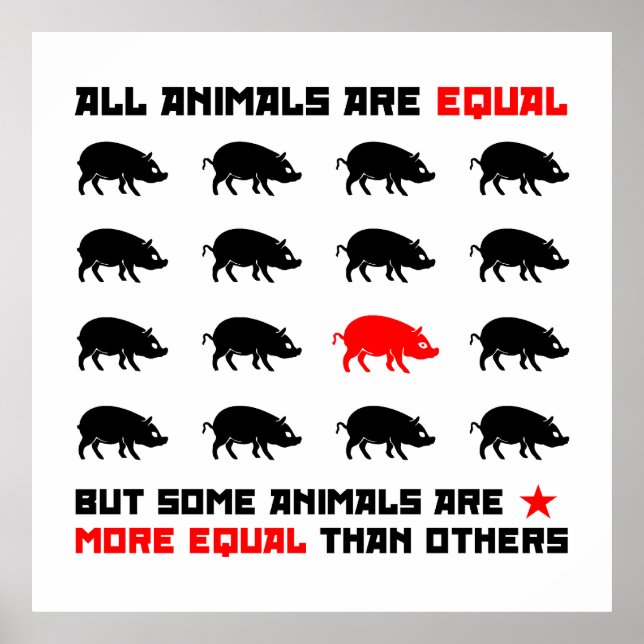 All animals are equal 2 poster (Front)