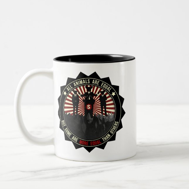 All Animals Are Equal Two-Tone Coffee Mug (Left)