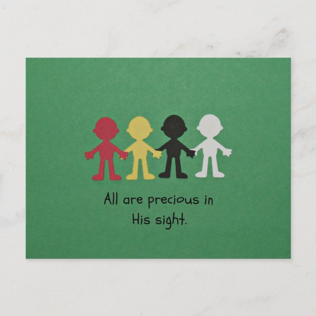 All Are Precious in His Sight. Postcard (Front)