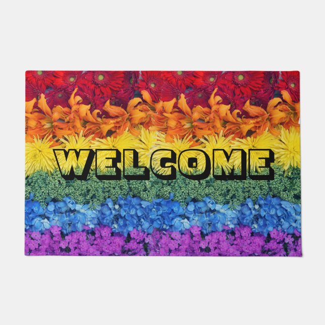 All are WELCOME here! Door Mat (Front)