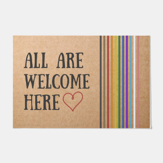 All Are Welcome Here Doormat/ Front Doormat